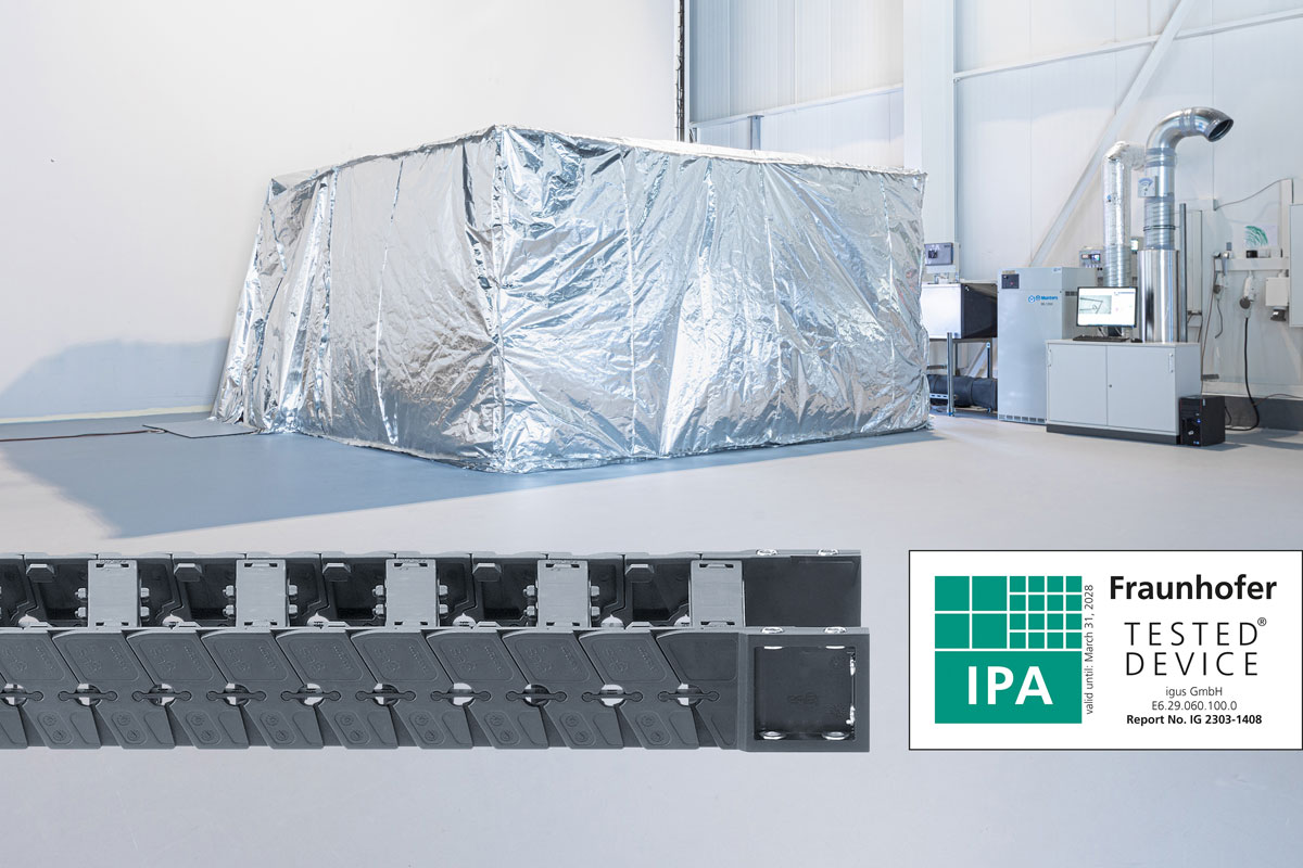 First certified energy chain for the dry cleanroom